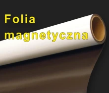 Folia Magnetyczna Biała Bez Kleju Cięta Z Rolki szer. 61cm gr. 0,5mm