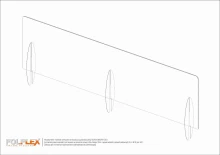 Osłona Z Plexi Drugiego Gatunku Poprodukcyjna 200 x 60 cm