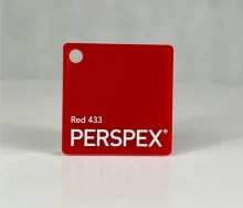PLEXI Czerwona Grubość 3mm PERSPEX® 433 Red Cięta Na Wymiar